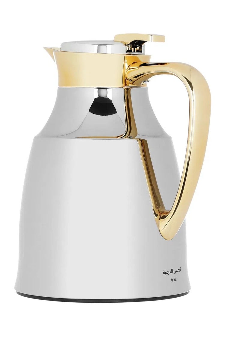 السيف غاليري ترمس الدرعية السيف غاليري، 0.5 لتر، حافظة داخلية زجاج حراري، هيكل خارجي استيل - فضي - Image 3