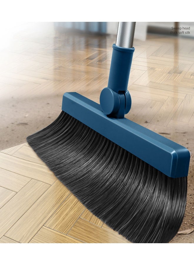 VINNYSEN Upgrade Broom with Dustpan Combo Set, Broom  Dustpan and scraper 3 Set with 88CM Long Handle, Dust Pan and Brooms, ZeroGap Lip, Self-Cleaning Dustpans Teeth for Lobby Kitchen Restaurant - Image 5