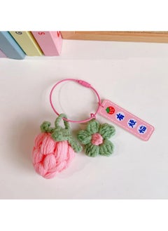 Generic Plush Tiger Keychain Cute Couples Bag Charm 1# Pink Strawberry 