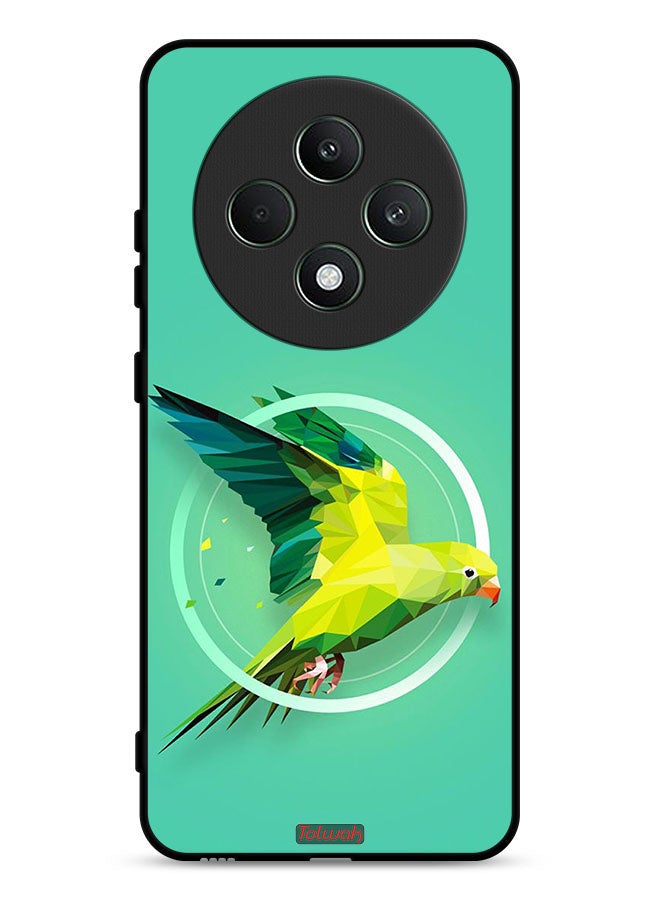 Tolwak Oppo Reno12 F 5G Protective Case Cover Parrot Abstract Art - Image 1
