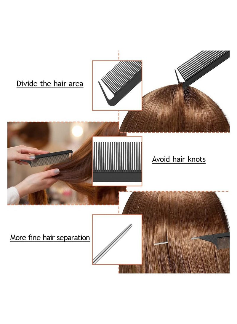 ORiTi Hair Tail 3 PCS Hair Loop Tool Set Comb Metal Pin Tail Braiding Comb for Hair Styling - Image 4