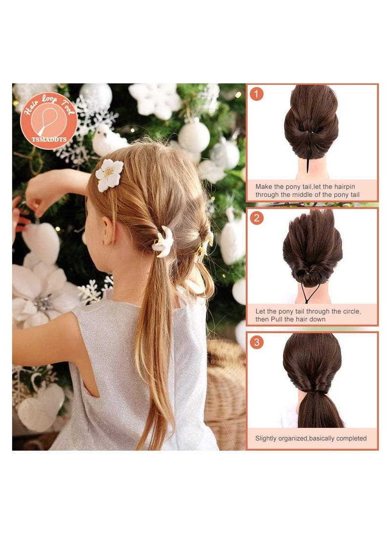 ORiTi Hair Tail 3 PCS Hair Loop Tool Set Comb Metal Pin Tail Braiding Comb for Hair Styling - Image 5