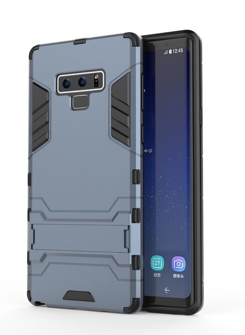 جراب حمايه مقاوم للصدمات مع مسند في الظهر متوافق مع Samsung Galaxy Note 9 ( ازرق )