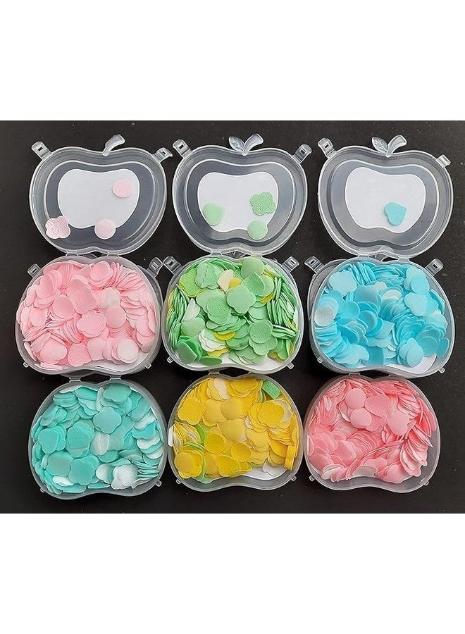 MINtile Paper Soap Strips for Travelling Essentials for Kids, Men & Women Dissolvable Soap Sheets for Hand Wash | Portable Flower Tube Petals Apple Shape Bottle Paper Soap (pack of 6) - Image 4