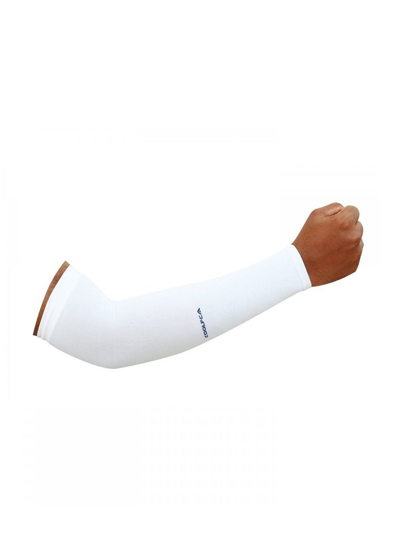 Coolfca Ice Silk Arm Sleeves Cfs_102 One Size White - Image 1