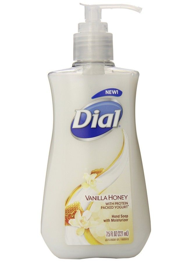 Dial Liquid Hand Soap Vanilla Honey With Protein Packed Yogurt 7.5 Fluid Ounces - Image 1