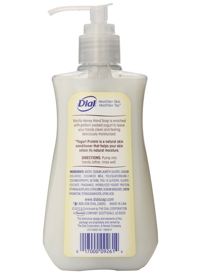 Dial Liquid Hand Soap Vanilla Honey With Protein Packed Yogurt 7.5 Fluid Ounces - Image 3