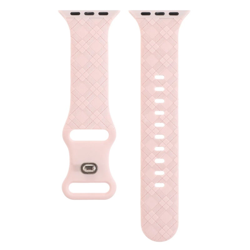 Bluejw Laser Grid Silicone Watch Band for Apple Watch Ultra 2/9/8/7/6/5/4/SE/3 - Soft Rubber Strap - Replace Your Watch Band - Image 1