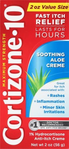 Cortizone 10 Maximum Strength AntiItch Cream with Soothing Aloe 1 Hydrocortisone Creme 2 oz Pack of 2 - Image 2