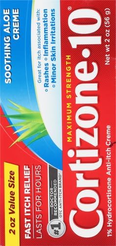 Cortizone 10 Maximum Strength AntiItch Cream with Soothing Aloe 1 Hydrocortisone Creme 2 oz Pack of 2 - Image 3