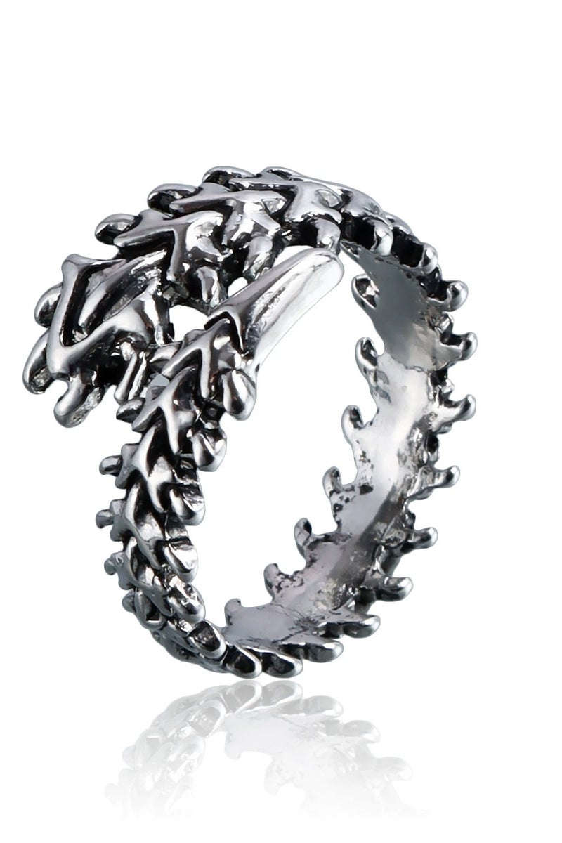 Goolsky Retro Spine Bone Ring | Adjustable Gothic Skeleton Jewelry | Vintage Punk Style for Women & Men  - Image 4