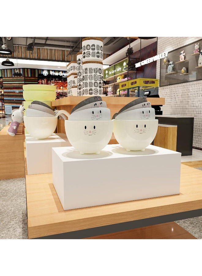 TPGP Buffet Risers, Food Risers for Buffet Table, Display Stand Shelf for Catering Dessert Collectibles Jewelry Figures Show, White Acrylic Cube Display Nesting Risers with Hollow Bottoms, Cuboid - Image 2