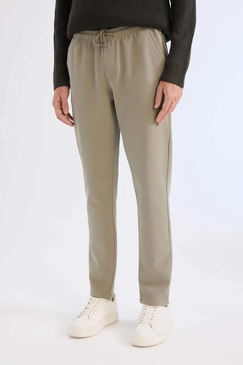 Defacto  Pocketed Straight Leg Basic Jogger Pants for Men | Best Price UAE