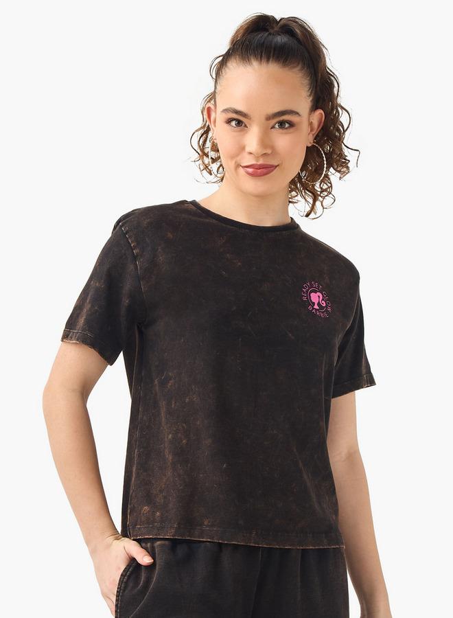 SP Characters Barbie Print Crop T-shirt - Image 1