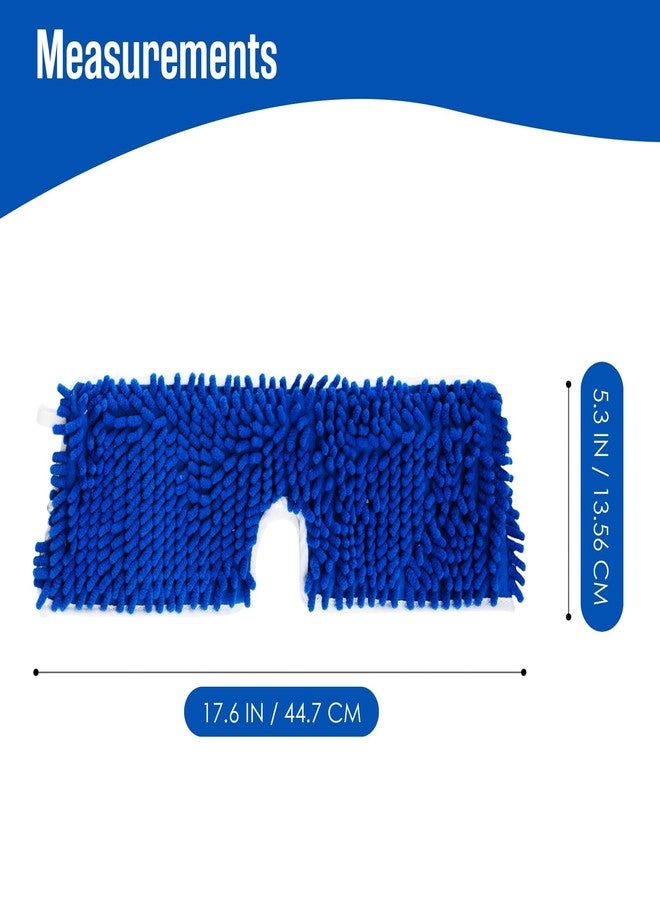 Houseables Dust Mop Replacement Head, Floor Mop Pads, Reusable Microfiber Flip Pads, Refill, Dust Head Replacement, Covers Washable, Refills, Flat, Dry, Wet, Rectangular, Double Sided, 18 Inch, 3 PK - Image 2