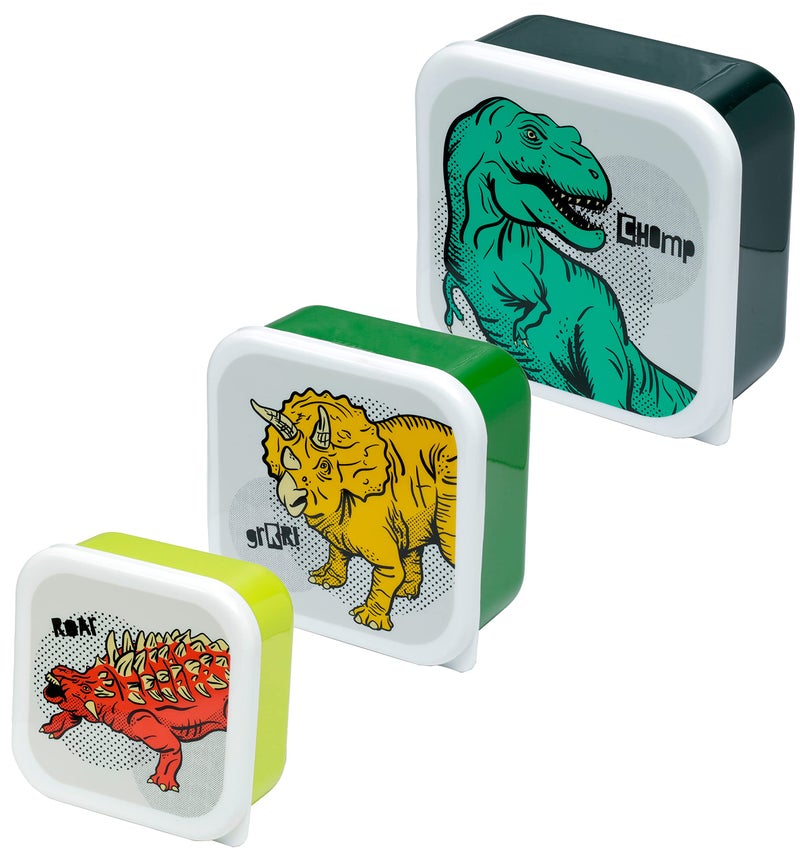 Puckator Dinosaur Set of 3 Lunch Boxes