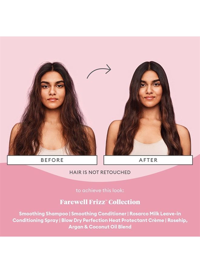 Briogeo Farewell Frizz Rosarco Milk Leave In Conditioning Spray, Coconut Oil + Argan Oil, Anti Frizz Hair Products for Straight, Wavy and Curly Hair, 5 Ounces - Image 3