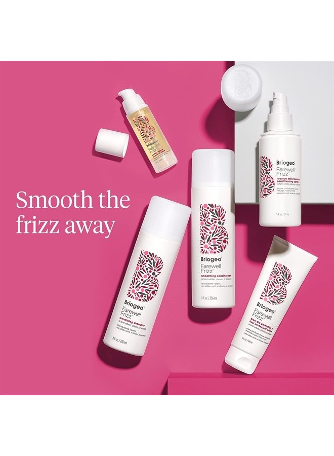 Briogeo Farewell Frizz Rosarco Milk Leave In Conditioning Spray, Coconut Oil + Argan Oil, Anti Frizz Hair Products for Straight, Wavy and Curly Hair, 5 Ounces - Image 5