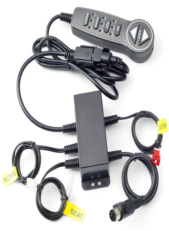 Mhrxusd MLSK55- A1 Lift Chair Prong Hand Control Remote with USB 6 Function Keys 5 Pin(Male Plug) and Junction Box Replacement for Catnapper for Okin for Mulin for Dewert for Limoss for Kaidi - Image 1