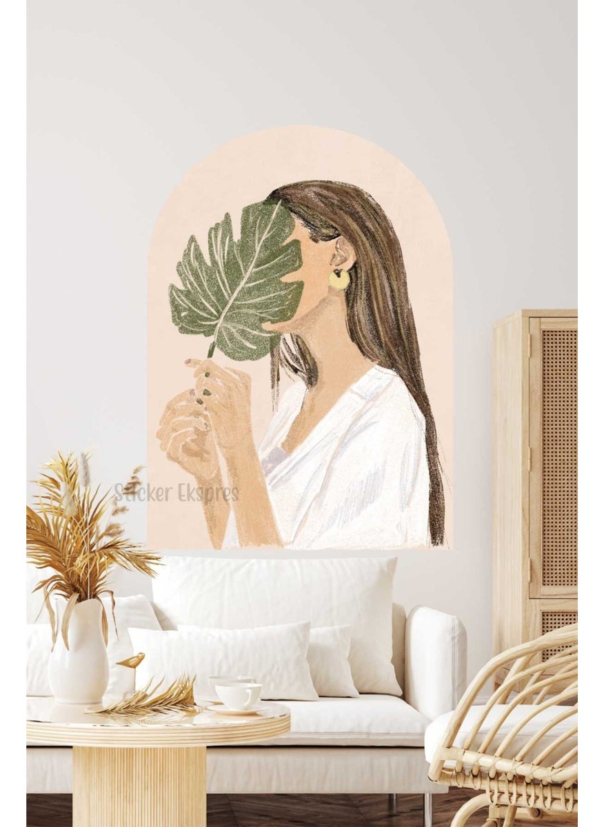 Sticker Express Bohemian Woman and Leaf Arch Wall Sticker - pzsku/ZD7650FA1DEC1D2BA99BFZ/45/_/1729938299/f9a03dc8-10bc-427f-8f6e-eda1c2df5a33