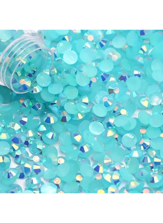 Resin Flat Bottom Rhinestones 5000 Pcs 3mm Light Sapphire AB For Nail Art DIY Crafts - Image 2