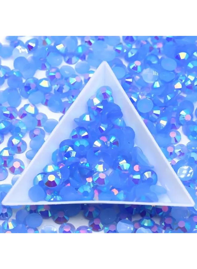 Resin Flat Bottom Rhinestones 5000 Pcs 3mm Light Sapphire AB For Nail Art DIY Crafts - Image 5