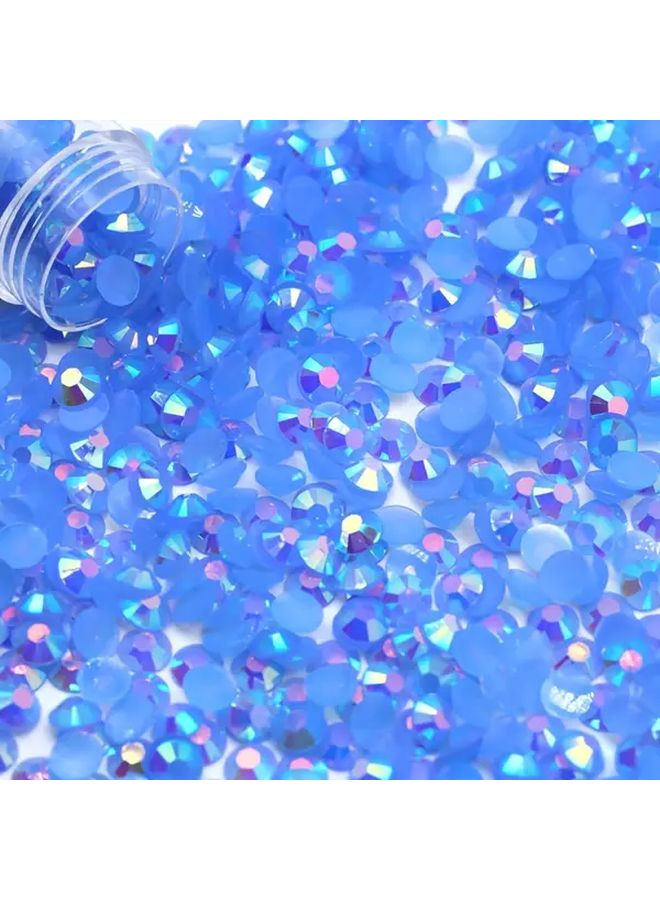 Resin Flat Bottom Rhinestones 5000 Pcs 3mm Light Sapphire AB For Nail Art DIY Crafts - Image 4