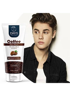 7 Days Coffee Face Wash 100 ml | White Water Lily | Deep Cleanser | Oily;Normal Skin | Paraben & SLS Free  - Image 1