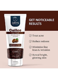 7 Days Coffee Face Wash 100 ml | White Water Lily | Deep Cleanser | Oily;Normal Skin | Paraben & SLS Free  - Image 5