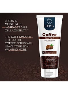 7 Days Coffee Face Wash 100 ml | White Water Lily | Deep Cleanser | Oily;Normal Skin | Paraben & SLS Free  - Image 4