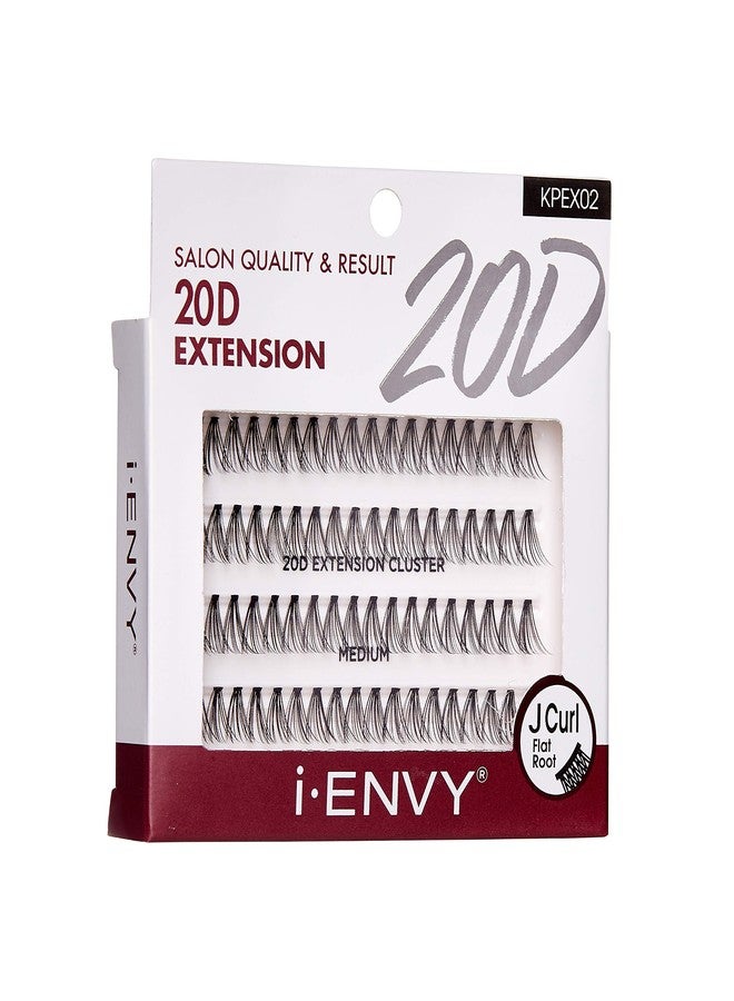 i.Envy i-ENVY 20D Extension Cluster Individual Lashes (Medium, 3 PACK) - Image 3