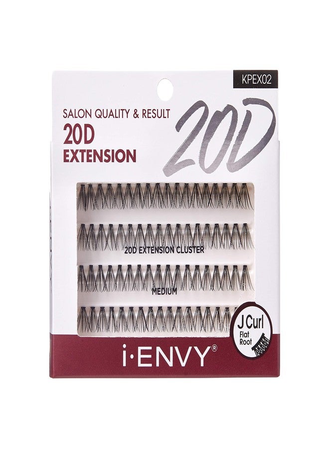 i.Envy i-ENVY 20D Extension Cluster Individual Lashes (Medium, 3 PACK) - Image 2