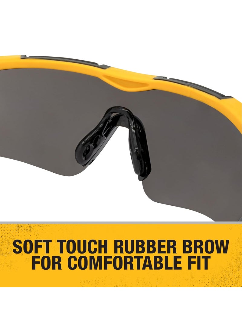 DEWALT - DEWALT DPG110 Chisel Unisex TrimFit Half Frame Protective Eyewear Black Frame Clear Lens - Image 1