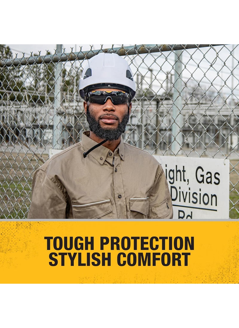 DEWALT - DEWALT DPG110 Chisel Unisex TrimFit Half Frame Protective Eyewear Black Frame Clear Lens - Image 1