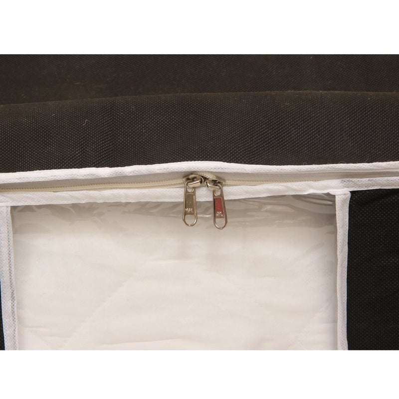 Kuber Industries 9 Piece Non Woven Underbed Storage Organiser Set Extra Large Black CTSN049 - Image 4