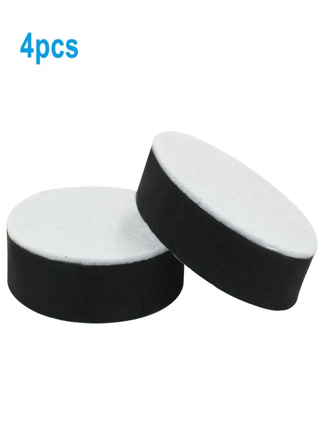 LifCratms 4 Pcs Round Furniture Bed Risers, Self-Adhesive Sofa Tables Risers Adds 1/2" Height with Felt Pad (Black, 2.56" Width) - Image 5