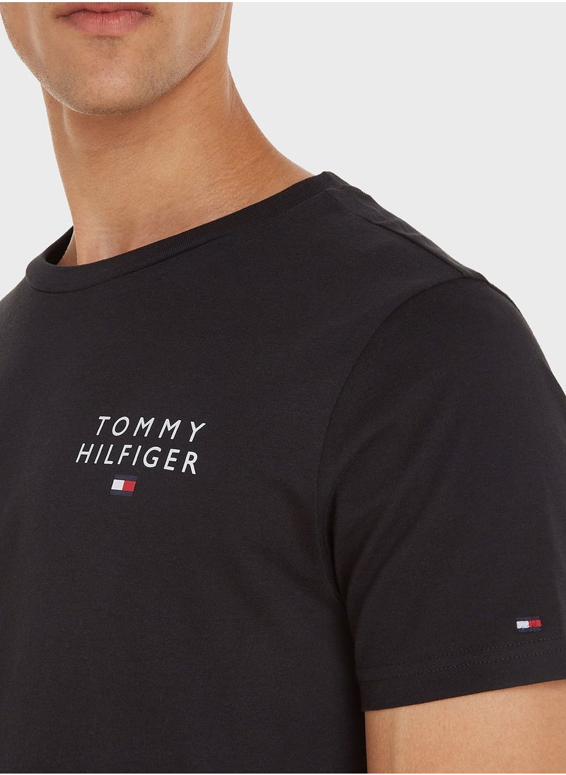 TOMMY HILFIGER - Logo Crew Neck T-Shirt - Image 1