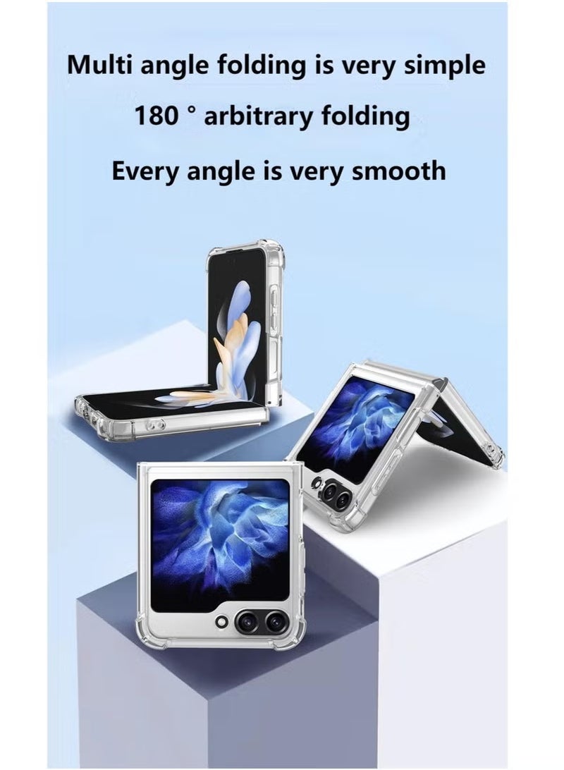 Samsung Galaxy Z Flip 6 5G Transparent Shockproof Anti slip Protective Case - Image 2