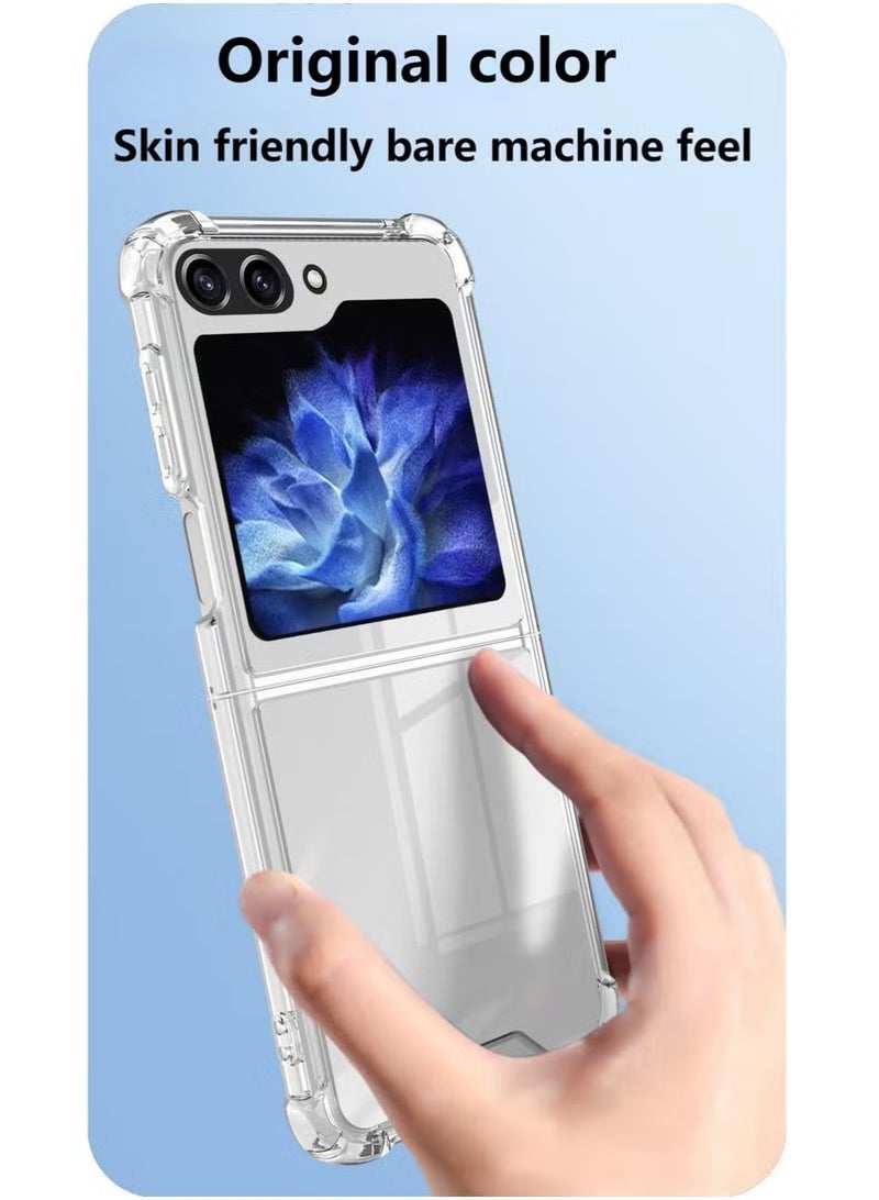 Samsung Galaxy Z Flip 6 5G Transparent Shockproof Anti slip Protective Case - Image 4