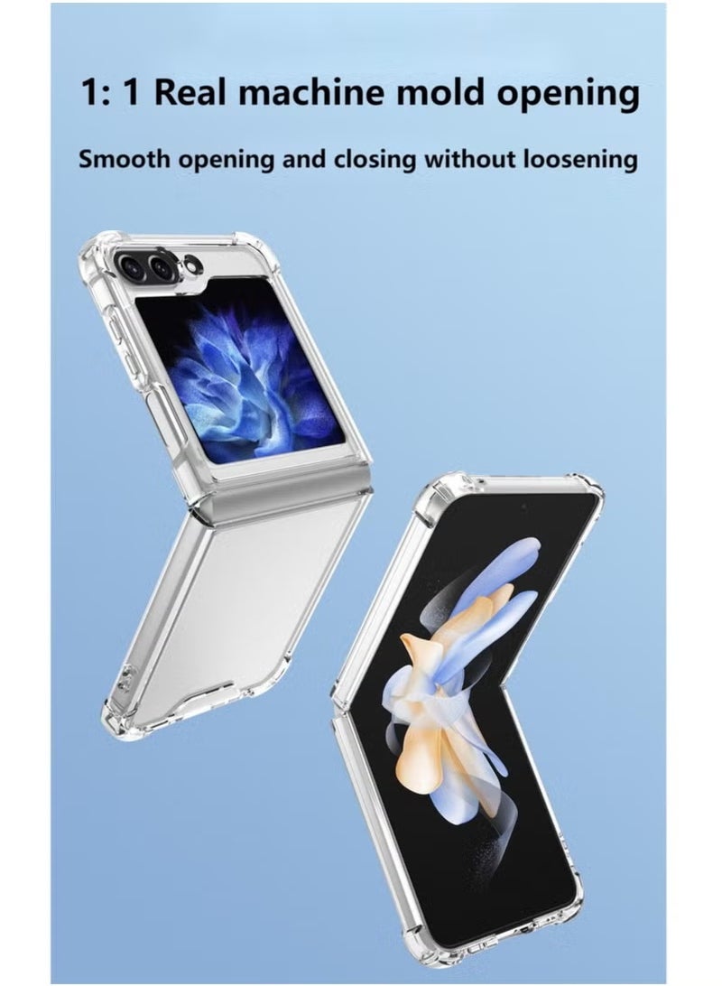 Samsung Galaxy Z Flip 6 5G Transparent Shockproof Anti slip Protective Case - Image 3