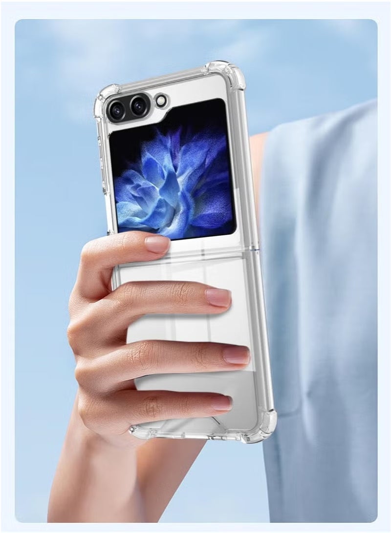 Samsung Galaxy Z Flip 6 5G Transparent Shockproof Anti slip Protective Case - Image 5