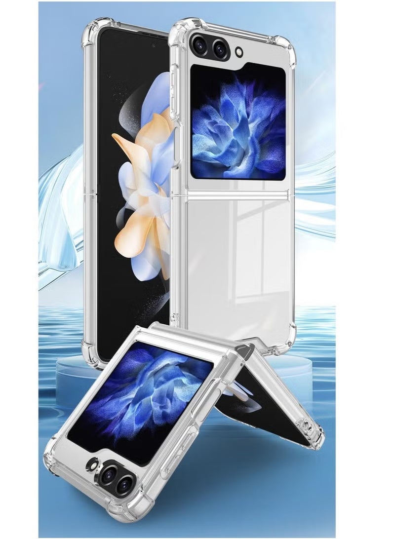 Samsung Galaxy Z Flip 6 5G Transparent Shockproof Anti slip Protective Case - Image 1