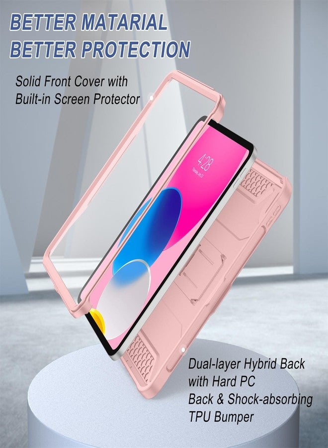 Soke Case for iPad 10th Generation 10.9-inch 2022, with Built-in Screen Protector and Kickstand, Rugged Full Body Protective Cover for New Apple iPad 10.9 Inch - Pink Sand - Image 5