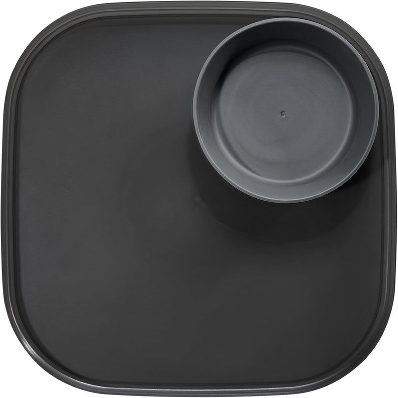 Madesmart طبق تقديم ميدسمارت القابل لإعادة الاستخدام مع وعاء غمس قابل للإزالة للوجبات الخفيفة والمقبلات - Image 2