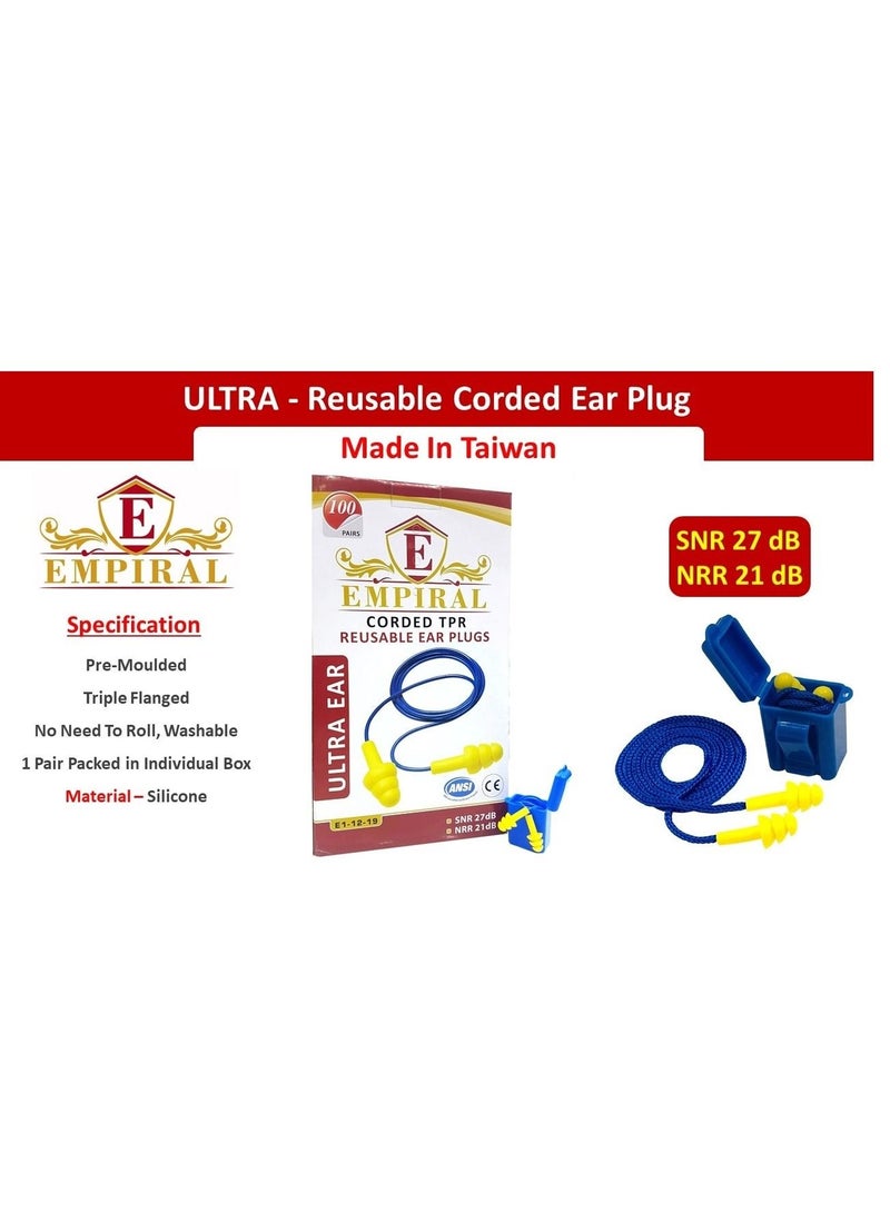 Empiral Ultra Ear, Reusable Corded Earplug - Image 2