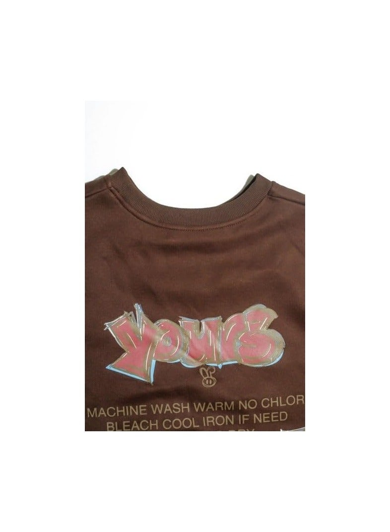 بونكا هوديس وبلوزات للنساء هودي بطبعة جرافيك - Image 2