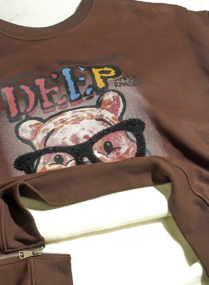 بونكا هوديس وبلوزات للنساء هودي بطبعة جرافيك - Image 5