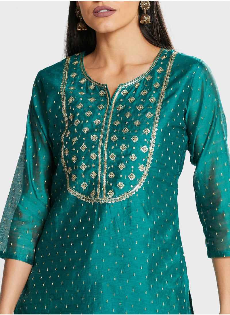 kolaba - Sequin Detail Embellished Kurti - Image 1