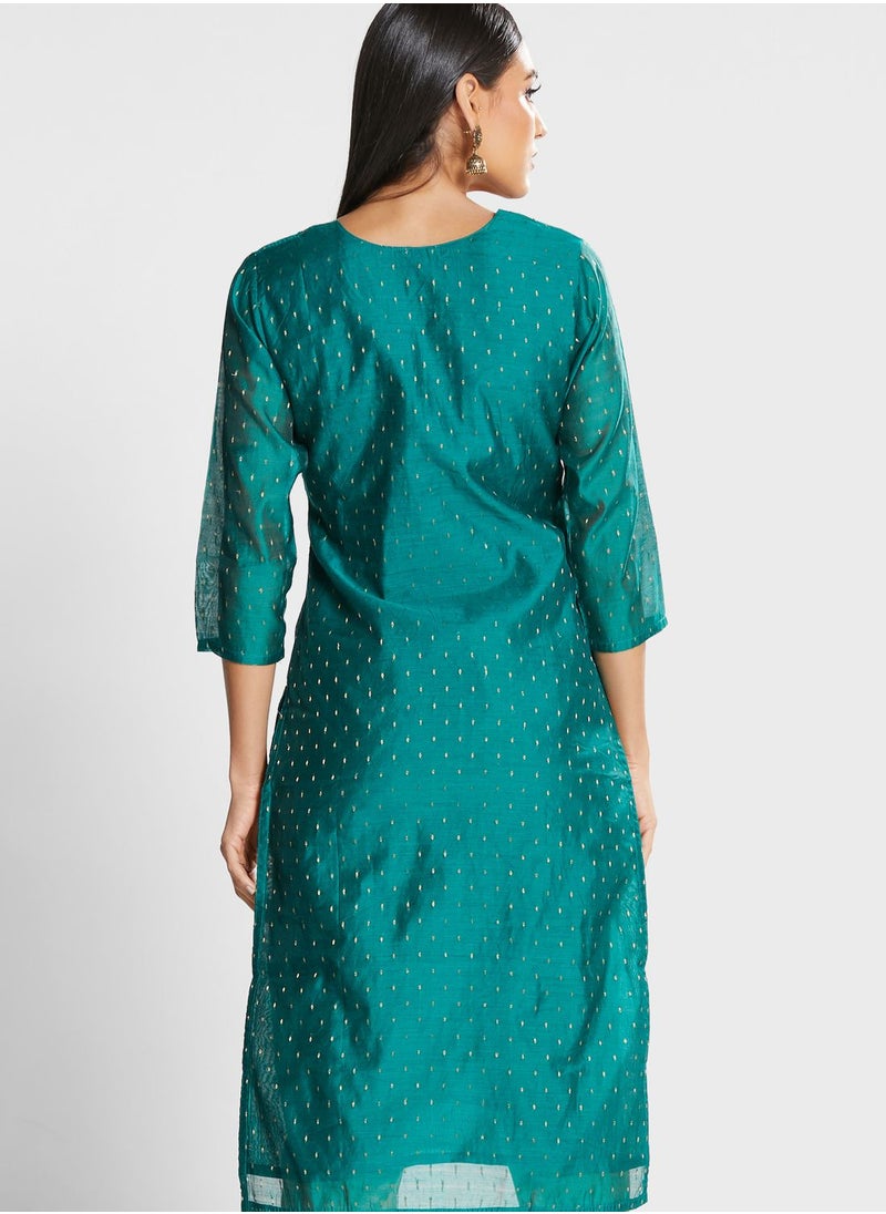 kolaba - Sequin Detail Embellished Kurti - Image 1
