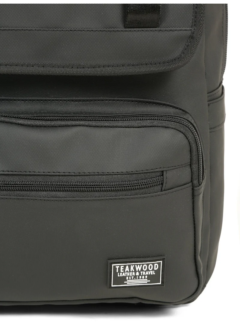 Teakwood Black Teakwood 23L Business Laptop Backpack for Men & Women | Fits up to 15 " Laptop | Premium Black Office & Travel Backpack | Water-Resistant | Multi-Compartment | Ergonomic Lightweight Durable Design  | Best Price UAE